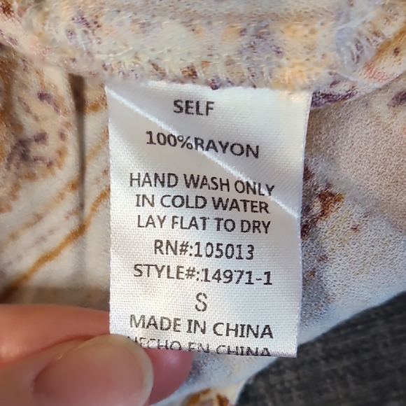 Savanna Jane Multicolor Boho Blouse with Embroidery - Picture 7 of 9